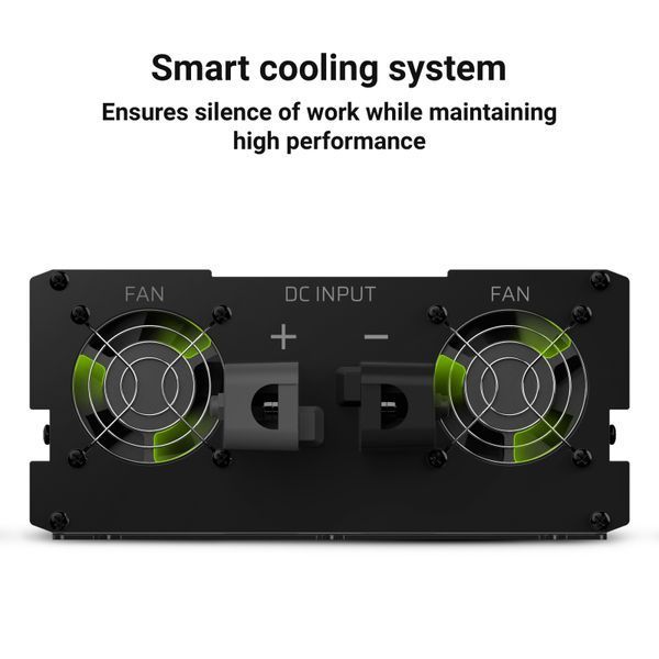 Інвертор GREEN CELL 12В 220В 2000Вт/4000Вт Чиста синусоїда INV11 INV11 фото