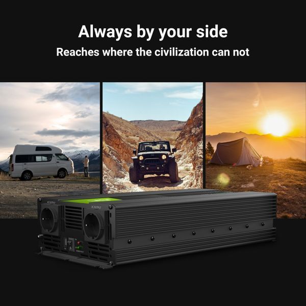 Інвертор GREEN CELL 12В 220В 2000Вт/4000Вт Чиста синусоїда INV11 INV11 фото