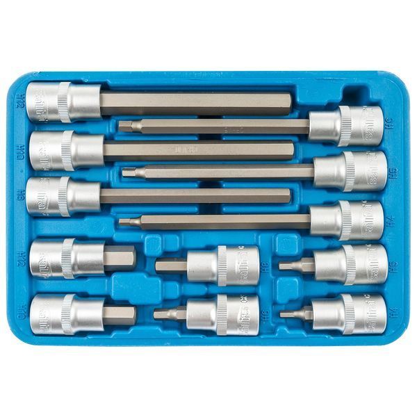 Набор ключей HEX с насадками 1/2"-12ед., S-SH1212L SATRA S-SH1212L фото