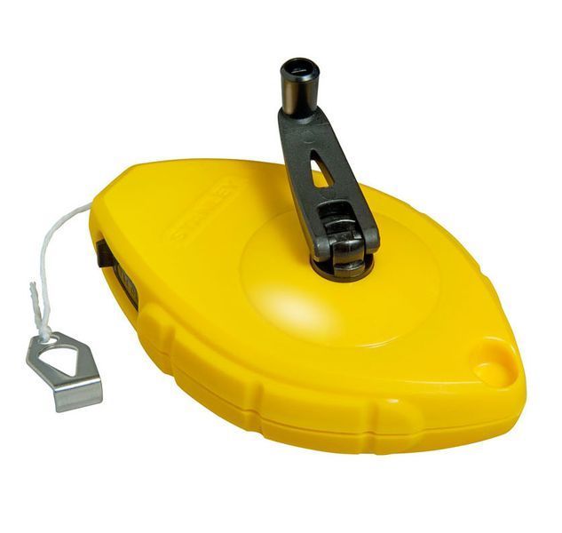 Шнур для розмітки " PowerWinder ", в комплекті, 30м, крейдяний порошок 45г, Підвісний рівень, 0-47-443 STANLEY 0-47-443 фото
