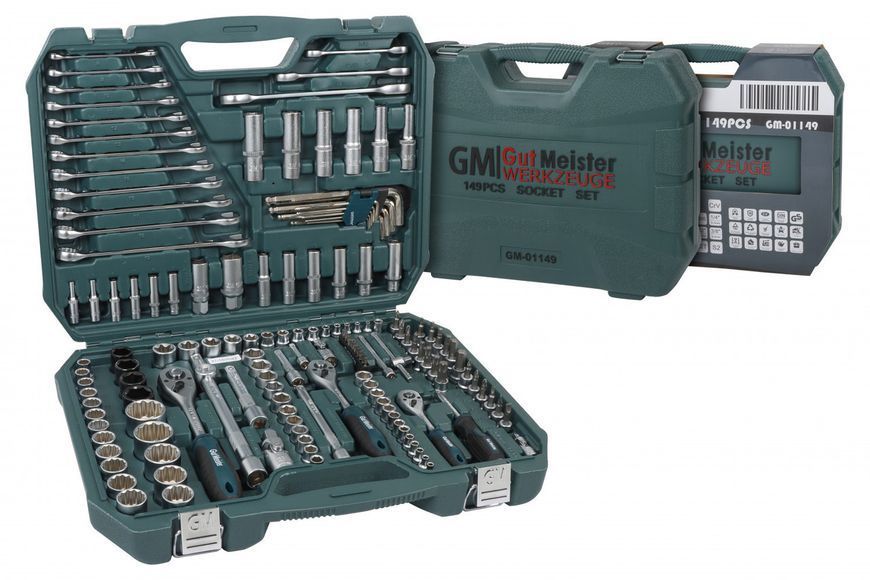 Набор инструментов 1/4"-3/8"-1/2" DR 149 ед.. GM-01149 Gut Mechanic GM-01149 фото