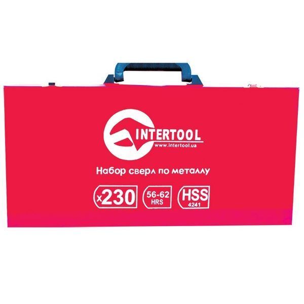 Набор сверл HSS 230ед в металлическом кейсе (SD-0309 Intertool) SD-0309 фото