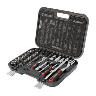 Набор инструментов 73 ед. STORM, 1/2", 1/4", Сr-V INTERTOOL ET-8073 ET-8073 фото