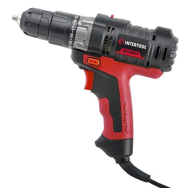 Дрель шуруповерт STORM 420 Вт, 0-850 об/мин,1.0-10 мм, 10 Н.М., с уровнем(Intertool WT-0104 Intertool) WT-0104 фото
