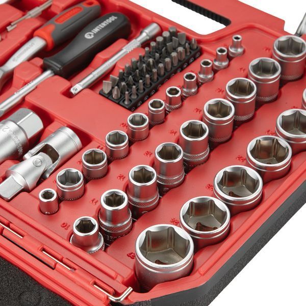 Набор инструментов 1/2" & 1/4" 72ед (ET-6072SP), INTERTOOL ET-9072 ET-9072 фото
