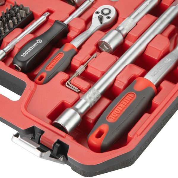 Набор инструментов 1/2" & 1/4" 72ед (ET-6072SP), INTERTOOL ET-9072 ET-9072 фото