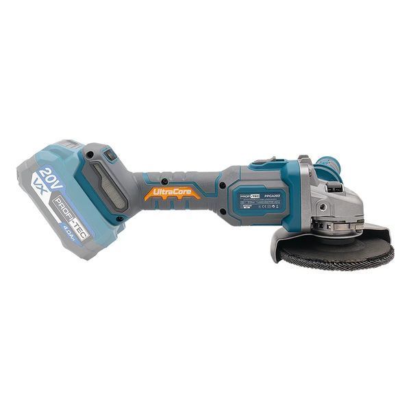 Акумуляторна болгарка PROFI-TEC PPGA203 (20 В, безщітковий двигун, диск 125 мм) без АКБ та ЗП, коробка PPGA203 фото