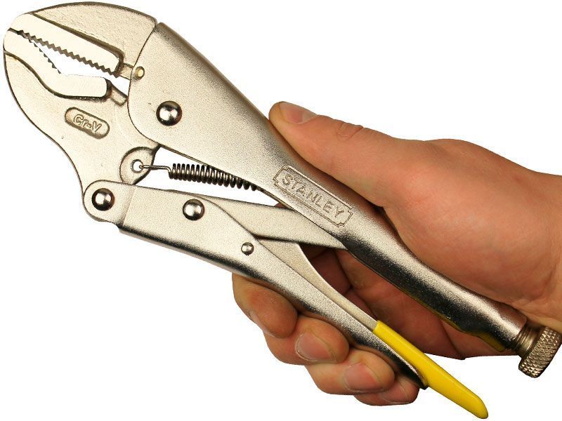 Кліщі затискні з фіксатором і V-подібними губками, l= 225 мм, 0-84-814 STANLEY 0-84-814 фото