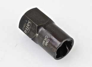 Головка ударна Cr-Mo для злизала гайок 6-гр. 1/2" 12мм, S-TSX12 SATRA S-TSX12 фото