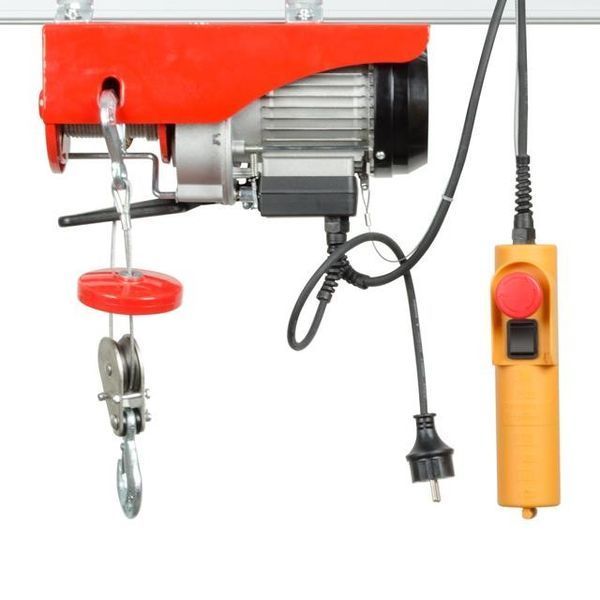 Лебідка електрична 220/230В, 500Вт, 125/250 кг, трос 3.0мм * 12м, GT1481 INTERTOOL GT1481 фото
