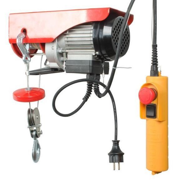 Лебідка електрична 220/230В, 500Вт, 125/250 кг, трос 3.0мм * 12м, GT1481 INTERTOOL GT1481 фото