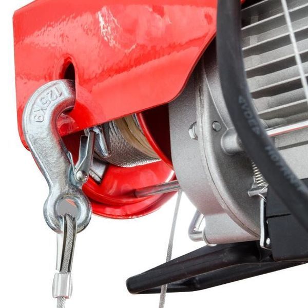 Лебідка електрична 220/230В, 500Вт, 125/250 кг, трос 3.0мм * 12м, GT1481 INTERTOOL GT1481 фото