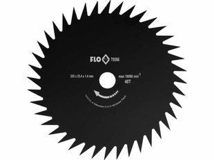 Нож дисковый к бензокосе FLO, 250 мм, 40 зубьев, крепежный &Oslash;= 25,4 мм, FLO 79566 79566 фото