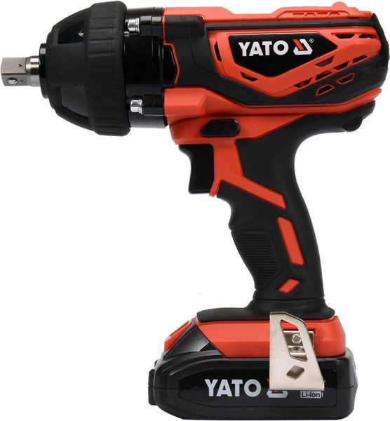 Гайковерт ударний акумуляторний квадрат 1/2", 300 Нм, Li-Ion 18В, 2 АГод. +4 головки, YT-82804 YATO YT-82804 фото