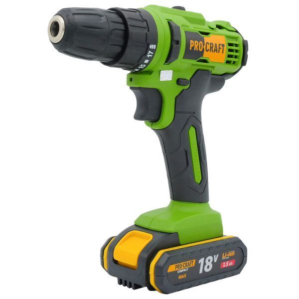 Шуруповерт Procraft РА-18С compact, две батареи PA18C COMPACT фото