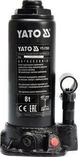 Домкрат гидравлический стовбцевий 8 т, H = 230 - 457 мм, YT-17003 YATO YT-17003 фото