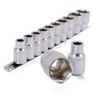 Набор головок на планке 10,11,12,13,14,15,17,19,22,24. - 1/2", 10ед. (ET-6011 Intertool) ET-6011 фото