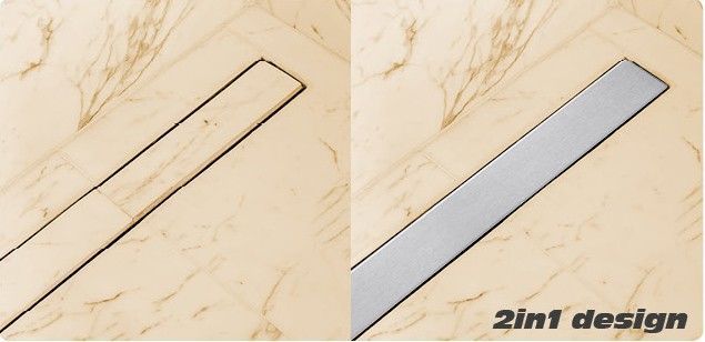 Трап напольный сливной из нержавеющей стали "ROTARY" 60x 4х 5 см, вращающийся сифон, 75346 FALA 75346 фото