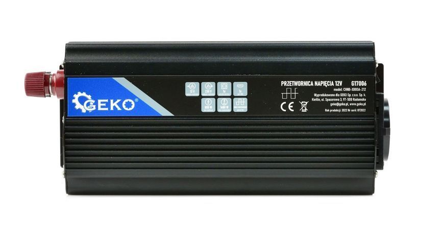 Инвертор &ndash; преобразователь напряжения 12V/230V (800/1600W) GEKO G17006 G17006 фото