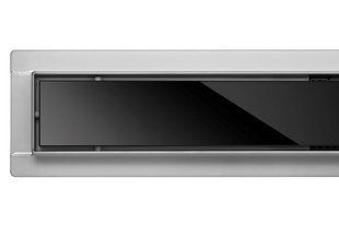 Трап напольный для душа из нержавеющей стали "BLACK GLASS" 70х 7х 7 см, 75387 FALA 75387 фото