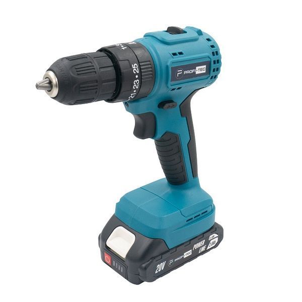 Акумуляторний шуруповерт PROFI-TEC PCD3520BL POWERLine (2&times;PT2020MP (2.0 Аг), зарядний пристрій) PCD3520BL фото