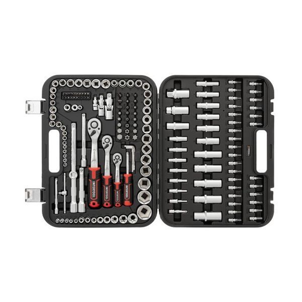 Набор инструментов 1/2" & 3/8" & 1/4", 171ед., Cr-V STORM, ET-8171 INTERTOOL ET-8171 фото