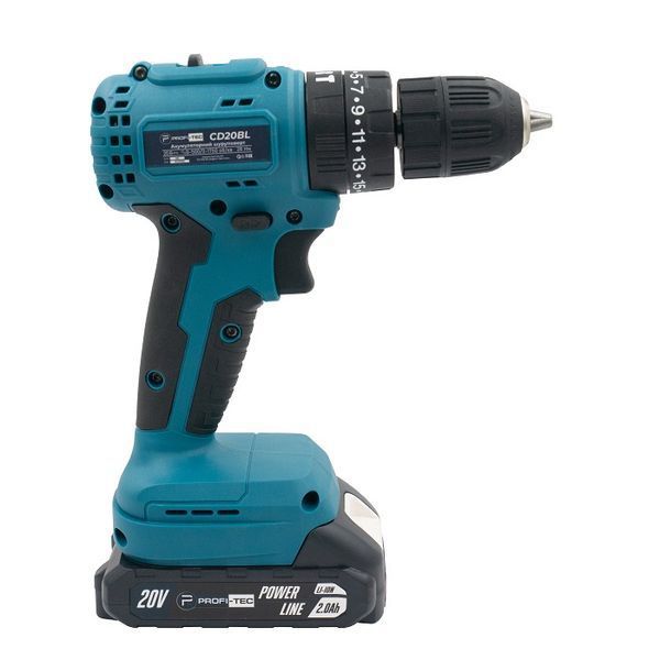 Акумуляторний шуруповерт PROFI-TEC PCD3520BL POWERLine (2&times;PT2020MP (2.0 Аг), зарядний пристрій) PCD3520BL фото