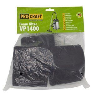 Фильтр для пылесоса поролоновый Procraft VP1400 VP1400_hepa фото