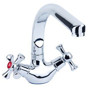 Змішувач s77 &frac12;" для кухні Г-гусак на гайці (PL-4B255C), AQUATICA 9777120 9777120 фото