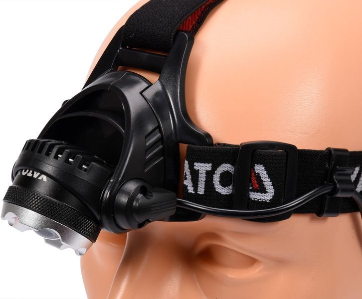 Ліхтар світлодіодний XM-L2 CREE на чоло, 3 режими, Р= 10 Вт, Ф= 450 lm, живл.- 4х АА батареї, YT-08591 YATO YT-08591 фото