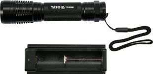 Фонарь светодиодный XPG3 CREE, акумулято.&nbsp;Li-Ion- 2.2A, Р = 6 Вт, Ф = 500 lm.&nbsp;&Oslash; = 28 мм x 120 мм, YT-08568 YATO YT-08568 фото