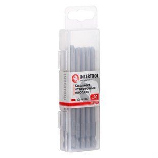 Комплект отверточних насадок PH2*100 мм уп. 10 шт., VT-0072 INTERTOOL VT-0072 фото