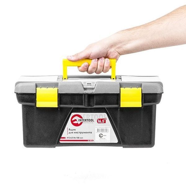Ящик для інструментів 16.5" 412*214*188мм, BX-0316 INTERTOOL BX-0316 фото