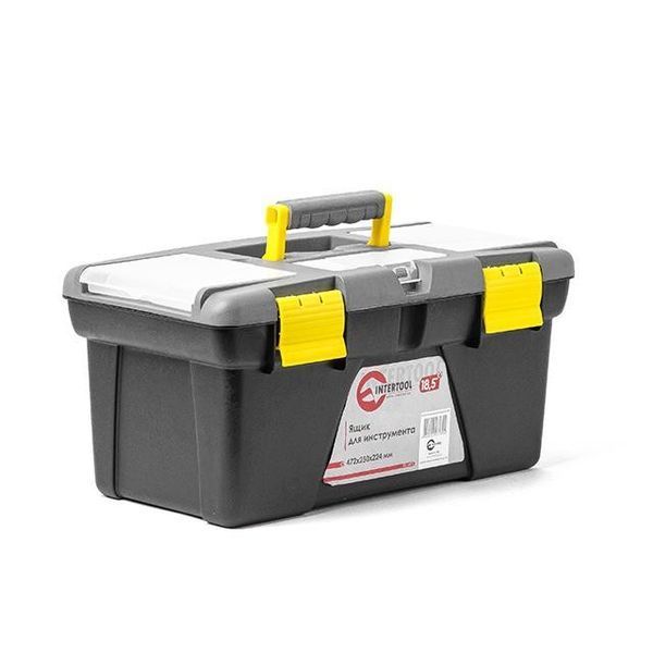 Ящик для інструментів 18.5" 472*250*224мм, BX-0318 INTERTOOL BX-0318 фото