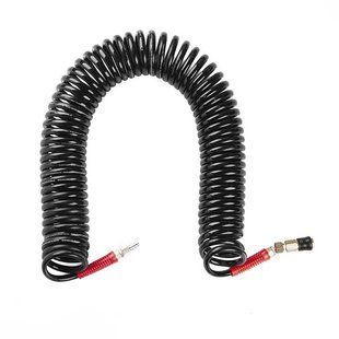 Шланг BLACK M-Flex 8х12мм, 15м спиральный полиуретановый c поворотным шарниром, латунными быстроразъемными соединениями STORM, PT-1797 INTERTOOL PT-1797 фото