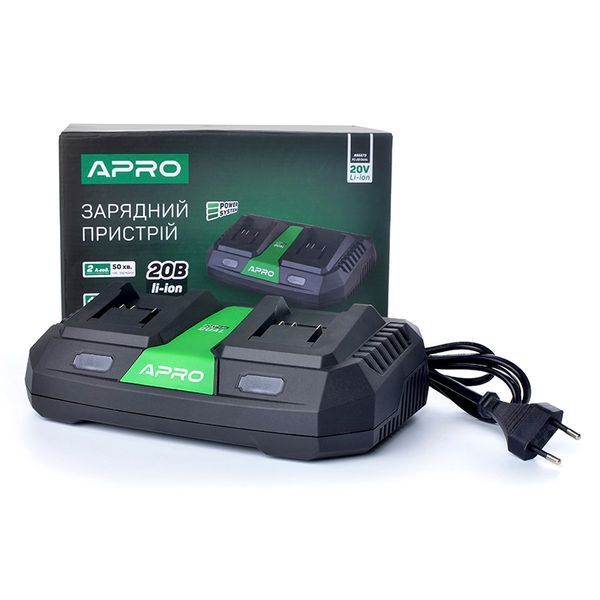 Подвійний зарядний пристрій APRO FC20 Dual 20В, 3А 895573 895573 фото
