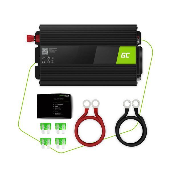 Інвертор GREEN CELL 12В 220В 1000Вт/2000Вт Чиста синусоїда INV09 INV09 фото