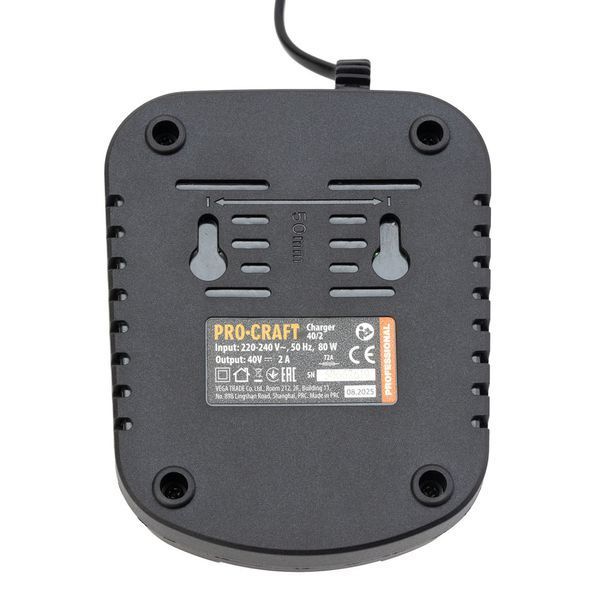 Зарядний пристрій для акумуляторів PROCRAFT 40/2А UNIVERSAL (для АКБ 20/40) Charger40/2A (під акб 20/40) фото