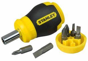 Отвертка держатель насадок HEX 1/4 "Multibit Stubby" 6 насадок, (компл. 7 шт.), 0-66-357 STANLEY 0-66-357 фото