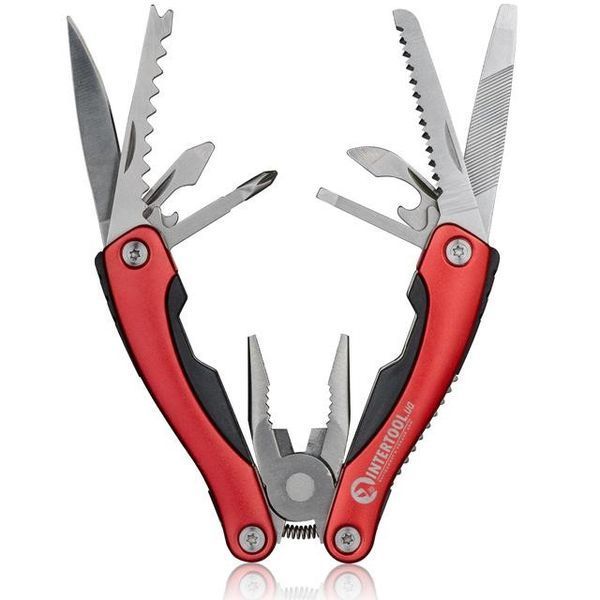 Мультиінструмент 160 мм, 12 в 1 з чохлом., HT-0541 INTERTOOL HT-0541 фото