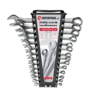 Набір ключів комбінованих 14шт., 6-24мм, Cr-V HT-1252 INTERTOOL HT-1252 фото
