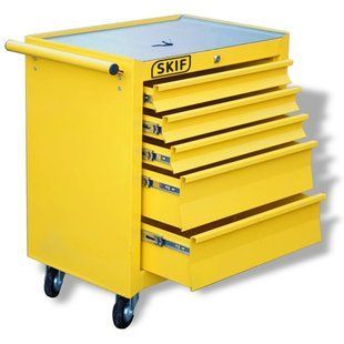 Візок інструментальний СКІФ 24&Prime; 620мм 5 ящиків, SKIF SF-700726 SF-700726 фото