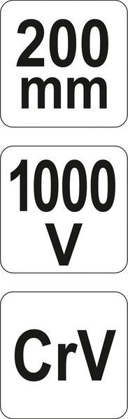Плоскогубці комбіновані електромонтажні з ізоляцією 1000 V l= 200 мм, YT-21153 YATO YT-21153 фото