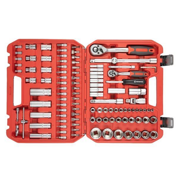 Набор инструментов 1/2" & 1/4" 110ед, 12-гр, INTERTOOL ET-9109 ET-9109 фото