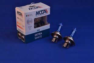 Лампа автомобільна H4 12V 60 / 55W P43T EXTRA WHITE (2 шт.) (Ближня / далека, противотуманная) MTA 84163 EWB2 84163 EWB2 фото